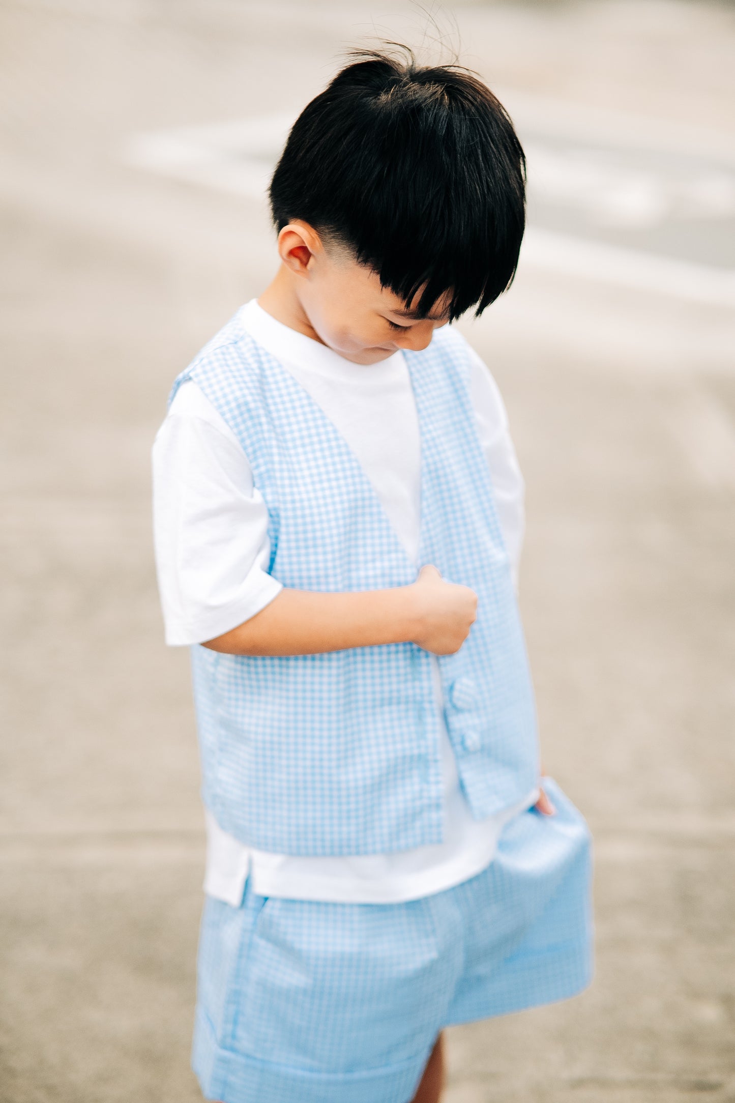 Tailored vest & shorts